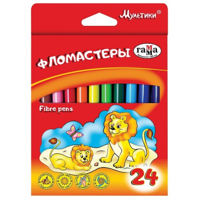 Фото Фломастеры 24цв Гамма Мультики 180319_07 от производителя, с доставкой по Хабаровску
