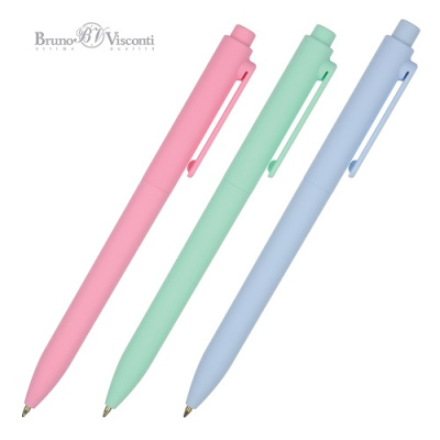 Фото Ручка шар мех 0,7 синяя Bruno Visconti SoftClick Zefir 20-0105 от производителя, с доставкой по Хабаровску