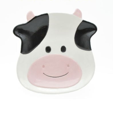 Тарелка керамическая Милая коровка 20,3х13х2,5см FC250137