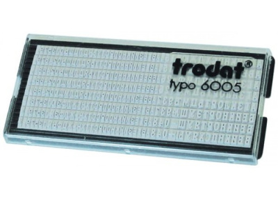 Фото УНИВЕРСАЛЬНАЯ КАССА РУССКИХ БУКВ И ЦИФР ВЫСОТОЙ 2.2 И 3.1мм Trodat 6005 от производителя, с доставкой по Хабаровску