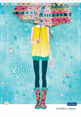 Фото Скетчбук 40л А5 на гребне Счастливые моменты 40Б5Aгр_16723 от производителя, с доставкой по Хабаровску