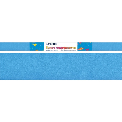 Фото Бумага цветная гофрированная 50x250см deVENTE голубая 8040711 от производителя, с доставкой по Хабаровску