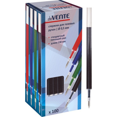 Фото Стержень гел 0,5мм черный 130мм deVENTE 5053701 от производителя, с доставкой по Хабаровску