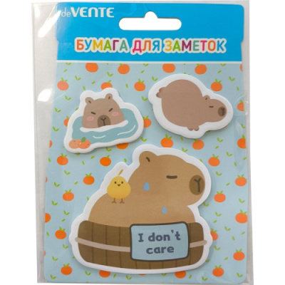 Фото Набор липких блоков 40x40мм и 70x70м 3x20л deVENTE Capybara&Bath 2010411  от производителя, с доставкой по Хабаровску