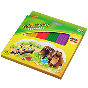 Фото Пластилин 12цв 147гр Гамма Пчелка со стеком 280032Н от производителя, с доставкой по Хабаровску