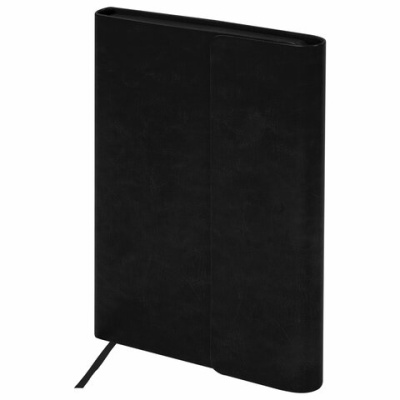 Фото Ежедневник А5 без дат BRAUBERG Magnetic X 320стр с магнитным клапаном иск кожа черный 113278  от производителя, с доставкой по Хабаровску