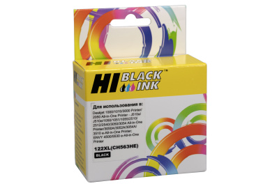 Картридж Hi-Black (HB-CH563HE) для HP DJ 1050/2050/2050S, №122XL, Bk
