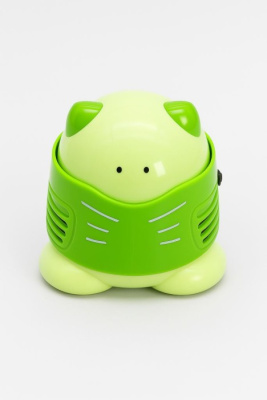 Настольный мини-пылесос  Cute kitten green 9х8,8см 120-011A