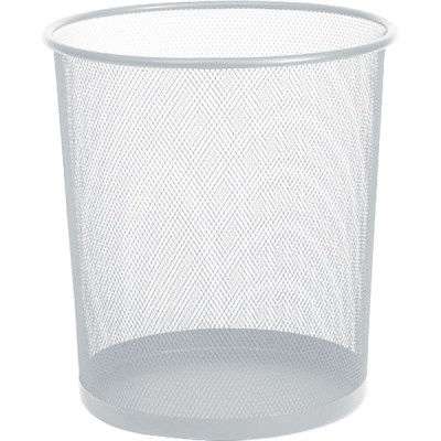 Фото Корзина для бумаг deVENTE  22x26,5x28см КРУГЛАЯ сетчатая металлическая СЕРАЯ 4106103 от производителя, с доставкой по Хабаровску