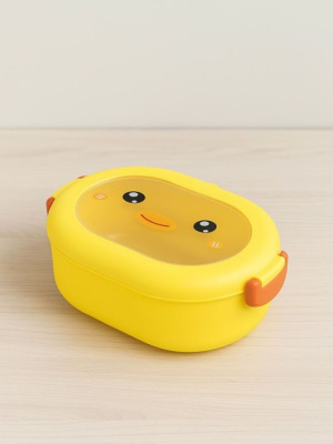 Ланчбокс Цыпленок прозрачный желтый 6386