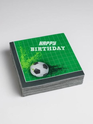 Фото Салфетки бумажные 10 шт Football party 33х33см AI0274 от производителя, с доставкой по Хабаровску