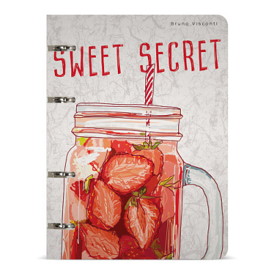 Фото Тетрадь 80л А5 в точку на кольцах со сменным блоком MY REFRESH КЛУБНИКА 7-80-632/10  от производителя, с доставкой по Хабаровску