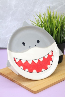 Тарелка керамическая Shark plate 21х22см FC200115