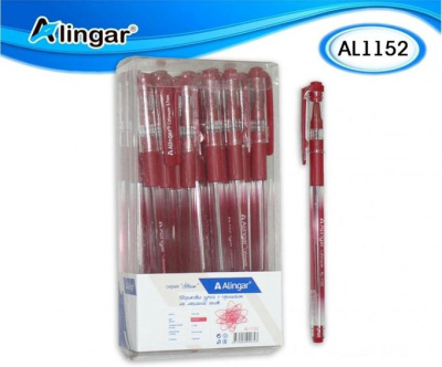 Фото Ручка шар 0,7 красная с грипом игольчатый узел Alingar AL1152 от производителя, с доставкой по Хабаровску