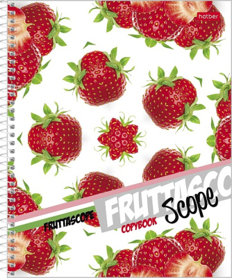 Фото Тетрадь 100л А5  клетка гребень Клубничка с карманом 100Ткм5В1сп_10808 от производителя, с доставкой по Хабаровску