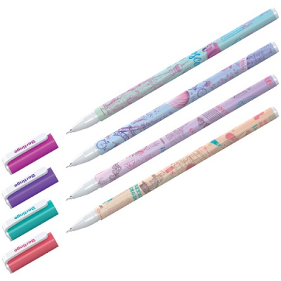 Фото Ручка шар 0,7 синяя игольчатый узел Berlingo Funline Capitals CBp_07271 от производителя, с доставкой по Хабаровску