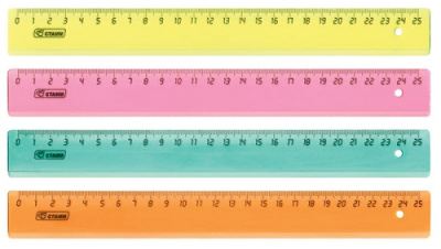Фото Линейка 25см СТАММ флуоресцентная прозрачная 4цв ЛН22 от производителя, с доставкой по Хабаровску