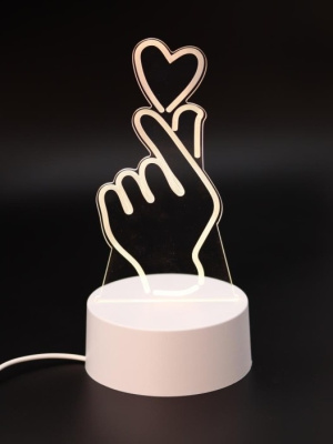 Ночник 3D iLikeGift Любовь в руках LED 149-045