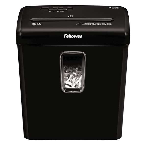 Фото Шредер Fellowes Powershred P-30C, DIN P-4, 4х34 мм, 6 лст., 15 лтр., шт от производителя, с доставкой по Хабаровску