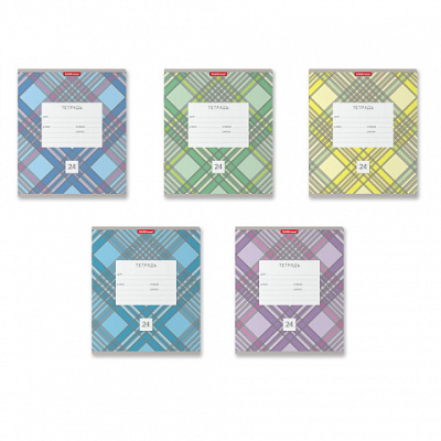 Фото Тетрадь 24л линейка ErichKrause Optima Check ассорти 54182 от производителя, с доставкой по Хабаровску