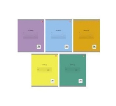 Фото Тетрадь 24л линейка Однотонная серия ТЛ245003 от производителя, с доставкой по Хабаровску