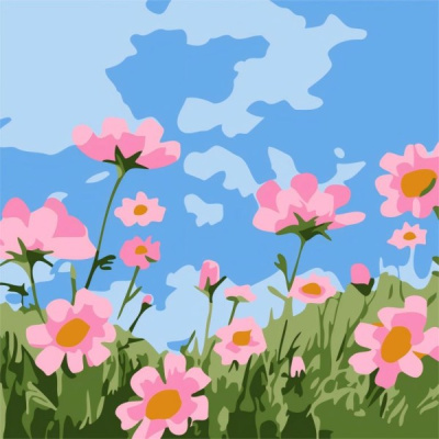 Фото Картина по номерам Draw Me! Poppies 20х20см 156-HB3681 от производителя, с доставкой по Хабаровску