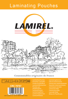 Фото Пленка для ламинирования  Lamirel 85x120мм, 125мкм, 100 шт., шт от производителя, с доставкой по Хабаровску