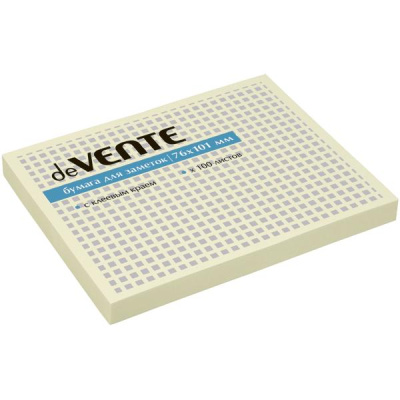 Фото Липкий блок 76х101мм 100л желтый пастель deVENTE 2010317 от производителя, с доставкой по Хабаровску