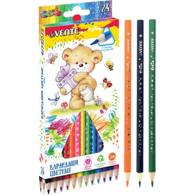 Фото Карандаши 24цв 2М deVENTE Cosmo Trio трехгранные 5024911 от производителя, с доставкой по Хабаровску