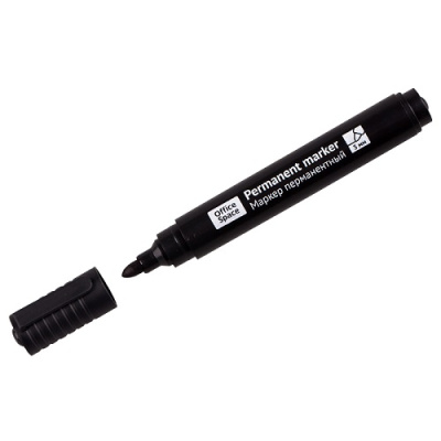 Фото Маркер перм 3мм черный пулевидный OfficeSpace 8004А 265705 от производителя, с доставкой по Хабаровску