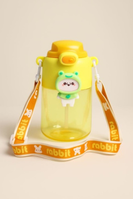 Бутылка 800мл Cute animal frog yellow HZ-040-01