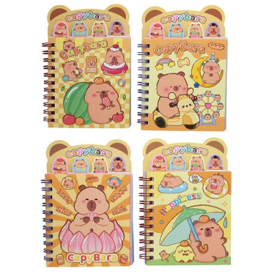 Фото Блокнот 32л с наклейками линейка на гребне Centrum Капибара 77431 от производителя, с доставкой по Хабаровску