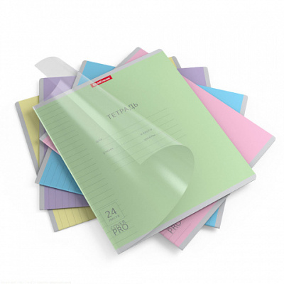 Фото Тетрадь 24л линейка ErichKrause Классика CoverPrо пластиковая обложка 56375 от производителя, с доставкой по Хабаровску