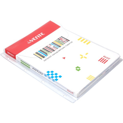 Фото Мультифора (Файл-вкладыш) А4 180мкм 1шт глянцевая с расширением и клапаном на кнопке deVENTE 3050811 от производителя, с доставкой по Хабаровску