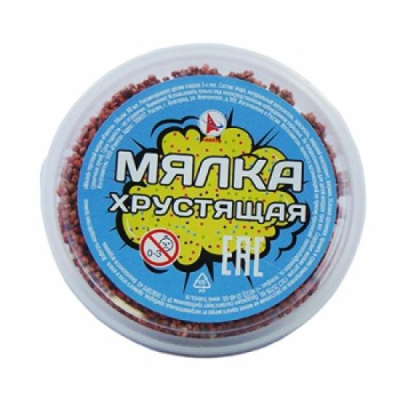 Фото Масса для лепки Мялка хрустящая 75мл красная Р9251 от производителя, с доставкой по Хабаровску