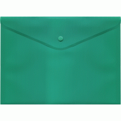 Фото Папка-конверт на кнопке А4 (330x240мм) 180мкм deVENTE зеленый 3071412 от производителя, с доставкой по Хабаровску