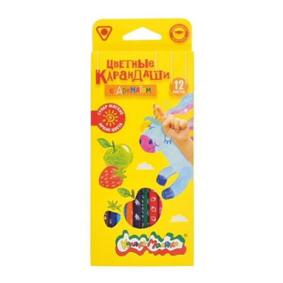 Фото Карандаши 12цв НВ Каляка-Маляка трехгранные ароматизированные КТКМ12А от производителя, с доставкой по Хабаровску