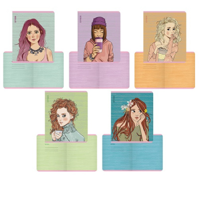 Фото Тетрадь 48л А5 клетка Girl style ТКЛ487950 от производителя, с доставкой по Хабаровску