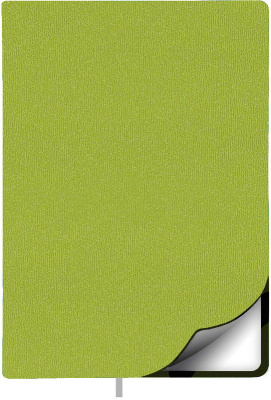Фото Ежедневник недатированный Lamark Ultra FLEX A5 салатовый, 256 стр., закругленные углы, ляссе, белый  от производителя, с доставкой по Хабаровску