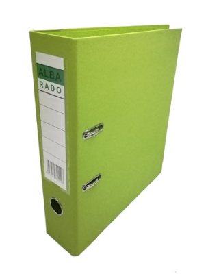 Фото Папка-регистратор 75мм PVC+PVC ALBA RADO салатовая 554E от производителя, с доставкой по Хабаровску