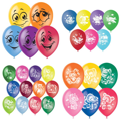 Фото Шар воздушный с рисунком ассорти от производителя, с доставкой по Хабаровску