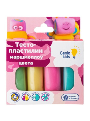 Фото Тесто для лепки Genio Kids-Art 4цв 30г Зефирные цвета TA1088V от производителя, с доставкой по Хабаровску