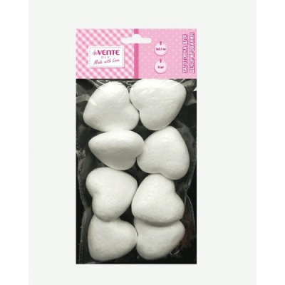 Фото Набор из пенополистирола deVENTE Сердца 50x21мм 8шт 8003913 от производителя, с доставкой по Хабаровску