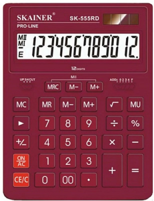 Фото Калькулятор Skainer Electronic SK-555RD (12 разрядный) от производителя, с доставкой по Хабаровску