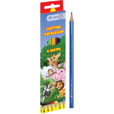 Фото Карандаши 6цв М Attomex Zoo 5021810 от производителя, с доставкой по Хабаровску