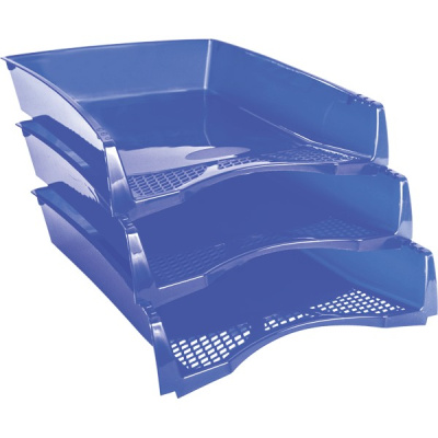 Фото Поддон для бумаг deVENTE Simple пластик синий 3042502 1шт от производителя, с доставкой по Хабаровску