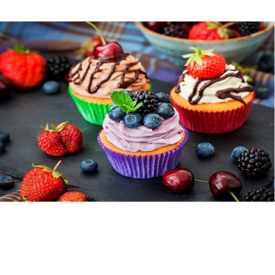 Фото Алмазная мозайка 40х50 Пирожные AL7614 от производителя, с доставкой по Хабаровску