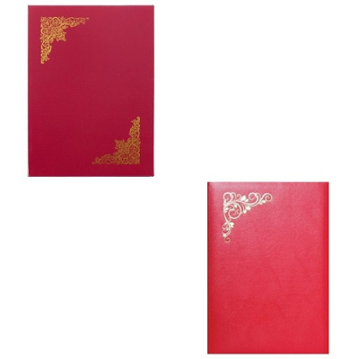 Фото Папка адресная А4 ВИНЬЕТКА бумвинил красная 130287/3078700 от производителя, с доставкой по Хабаровску