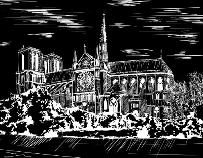 Фото Гравюра серебро Hobbius Нотр-Дам SGHK № 21 от производителя, с доставкой по Хабаровску