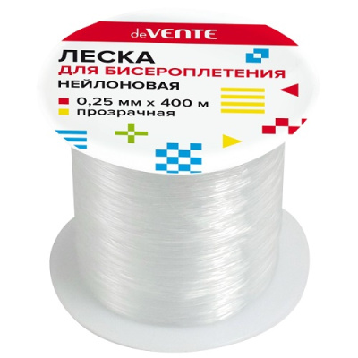 Фото Леска для бисероплетения deVENTE Line 0.25 мм 400м прозрачная 8001396 от производителя, с доставкой по Хабаровску